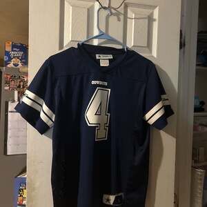 NFL Dallas Cowboy Dak Prescott Boys' Short Sleeve Jersey - L